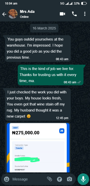 Client Feedback Screenshot 4